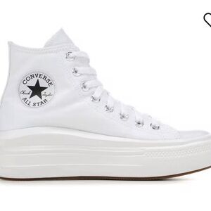 WHITE HIGH TOP CONVERSE WITH CUSHION SOLES